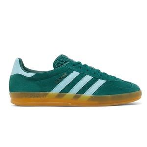 Addidas Gazelle Green and Blue Sneakers